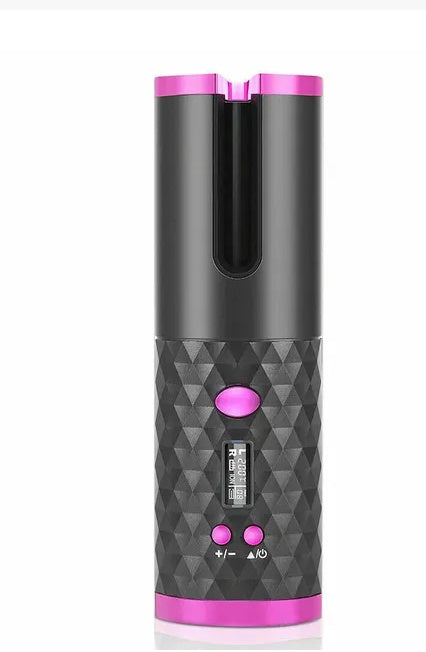 Auto-Rotating Cordless Hair Curler — Ceramic LCD Curling Iron, No Cords No Limits