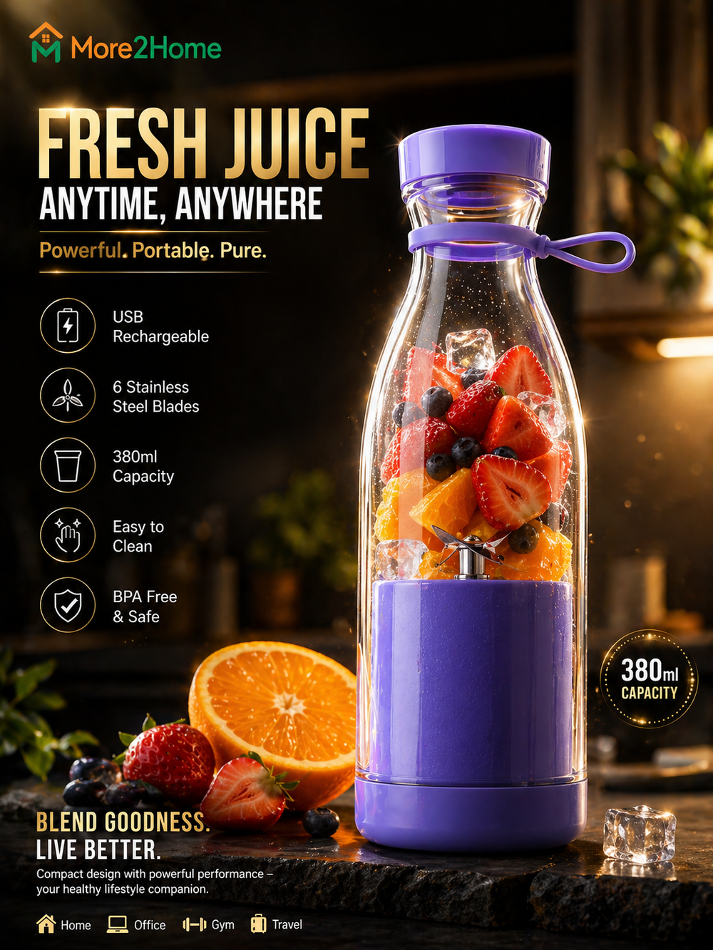 Premium Citrus Juicer — Fresh Juice in Seconds, Zero Seeds, Maximum Yield